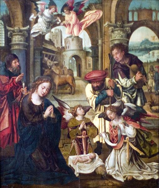 Pieter Coecke van Aelst Adoration by the Shepherds. China oil painting art